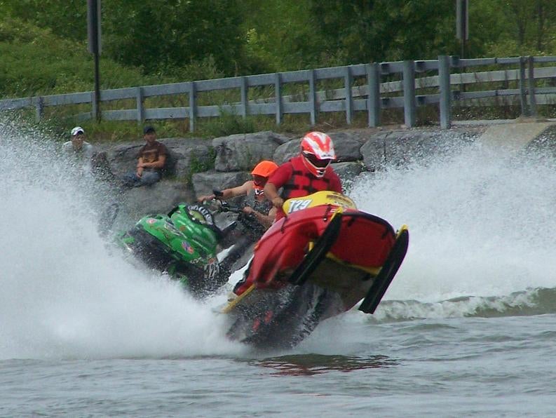 snowmobile-on-water
